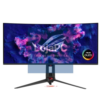Asus ROG Swift OLED PG34WCDN Gaming Monitor - 34'' RGB QD-OLED with BlackShield™ film, 360Hz refresh rate, 0.03ms (GTG), G-SYNC® compatibility, custom heatsink, OLED Care Pro, Neo Proximity Sensor,