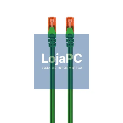 EWENT Cabo de rede Cat.6 U/UTP 1.0m verde