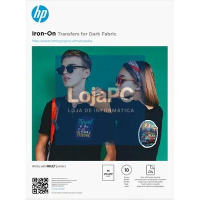 HP Iron-On Transfers for Dark Fabric, A4 (210 x 297 mm), 10 sheets