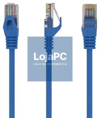 Gembird PP6U-1M cabo de rede Azul Cat6 U/UTP (UTP)