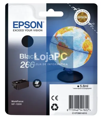 Tinteiro EPSON 266 Preto - WorkForce WF-100W