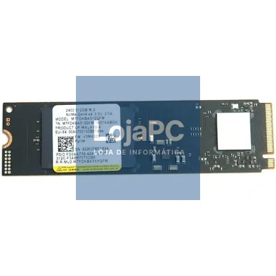Disco SSD Micron 2400 512GB/ M.2 2280 PCIe Gen4/ Full Capacity
