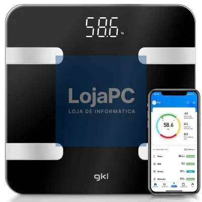Báscula de Baño GKL Fitblue 300 Black/ até 180kg