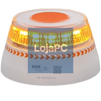 Luz baliza de emergencia para automóvel SOS Flash V16 Connected IoT BAL/2/ Homologada/ Base Imantada/ Geolocalizable/ Funciona a Pilhas