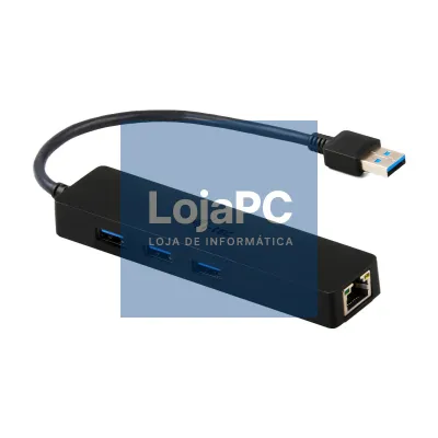 Hub i-tec USB 3.0 SLIM 3 portas com Gigabit Ethernet