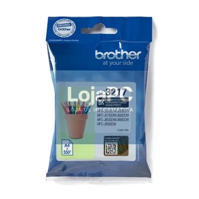 Tinteiro BROTHER LC3217BK Preto - MFC J5330DW/5730DW/6530DW/6930DW/6935DW