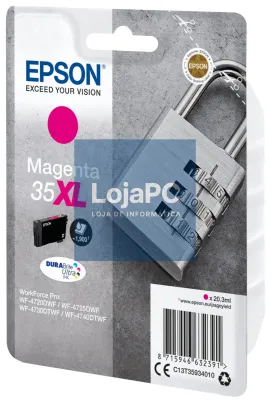 Tinteiro EPSON 35 Magenta XL - WorkForce Pro WF-4720/4725/4730/4740