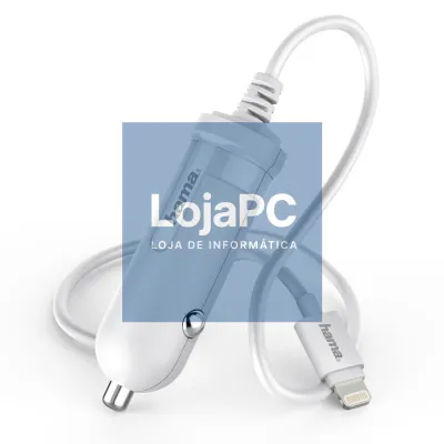 HAMA Lightning Car Charger 2.4A white
