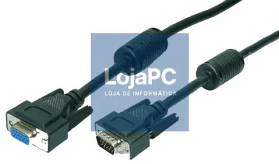 CABLE VGA M-H 1.8M HD DB15 EXTENSOR LOGILINK BLANC