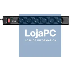 EATON Protection Strip PS6D Surge protector AC 220-250V 2500Watt output connectors 6 Black